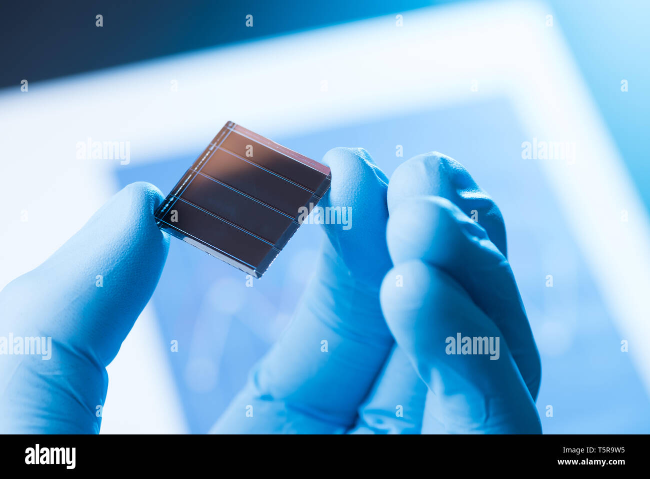 Nuova cella solare il concetto di ricerca Foto Stock