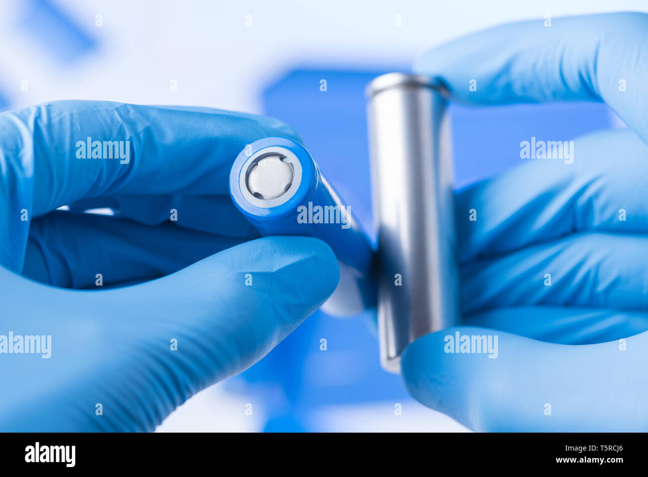 Nuova batteria migliorata concetto di ricerca Foto Stock