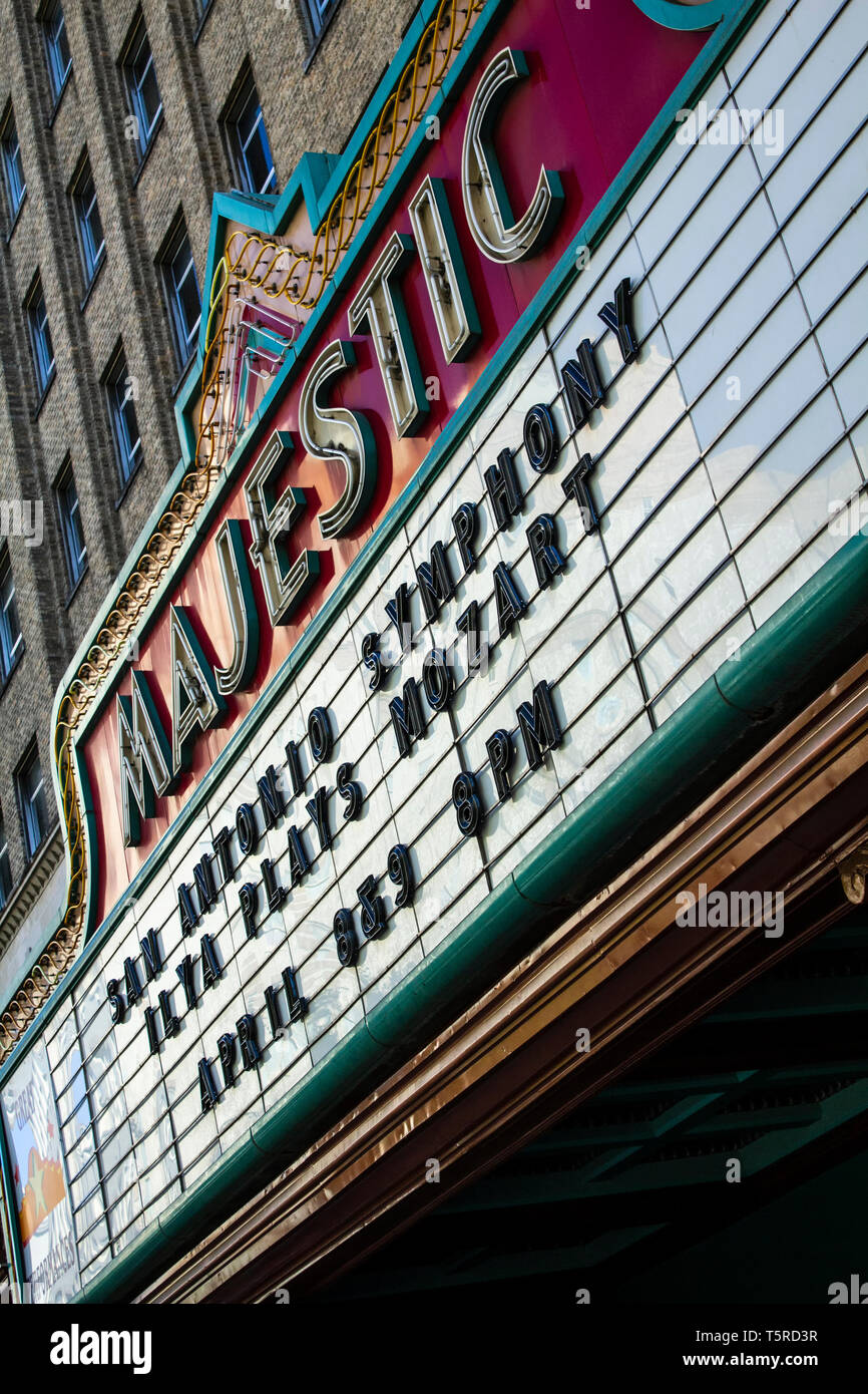 Teatro Majestic di San Antonio, Texas, Stati Uniti d'America Foto Stock