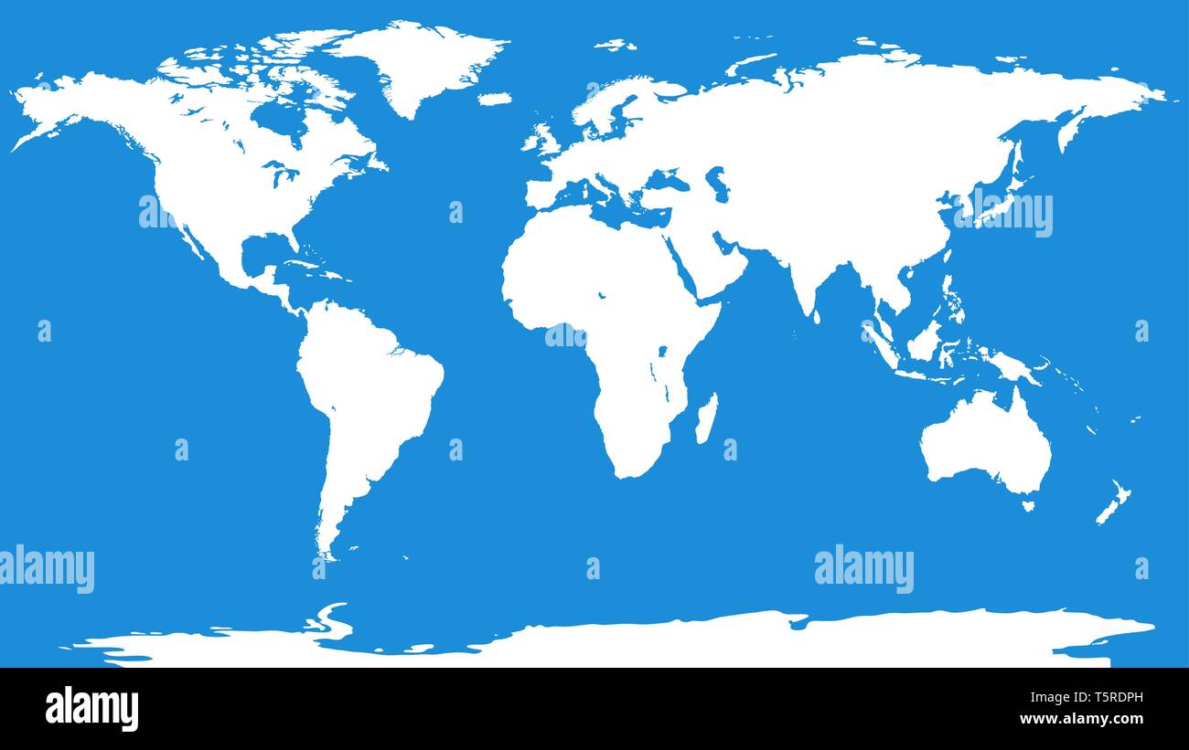 Mappa mondo sfondo. Worldmap vuoto modello per infographics, relazioni, disegni Illustrazione Vettoriale