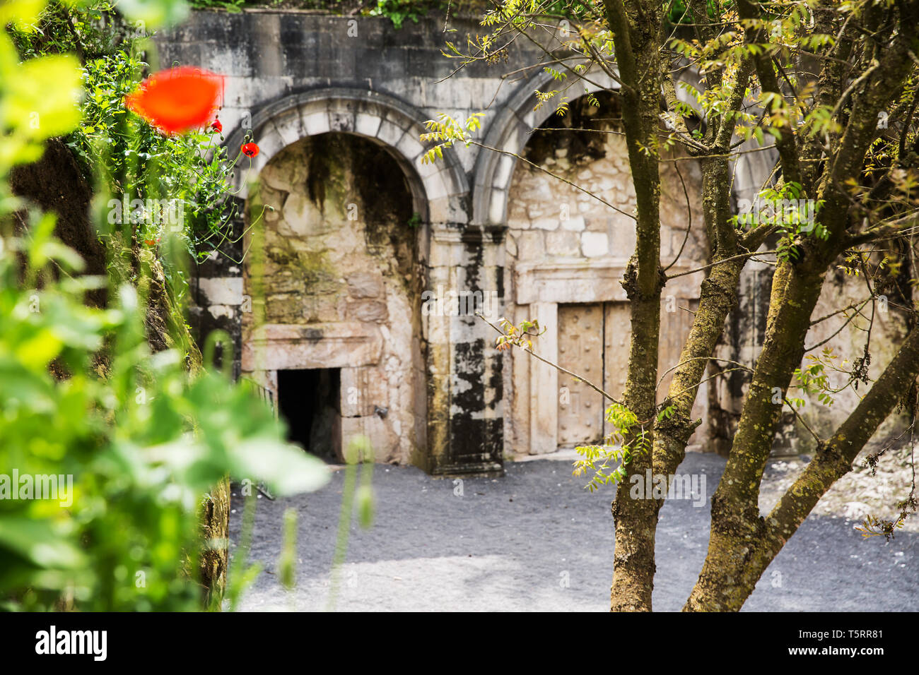 Necropoli di Bet she'arim: un punto di riferimento di rinnovamento ebraico - scommettere she'arim, Israele e Patrimonio mondiale dell UNESCO Foto Stock