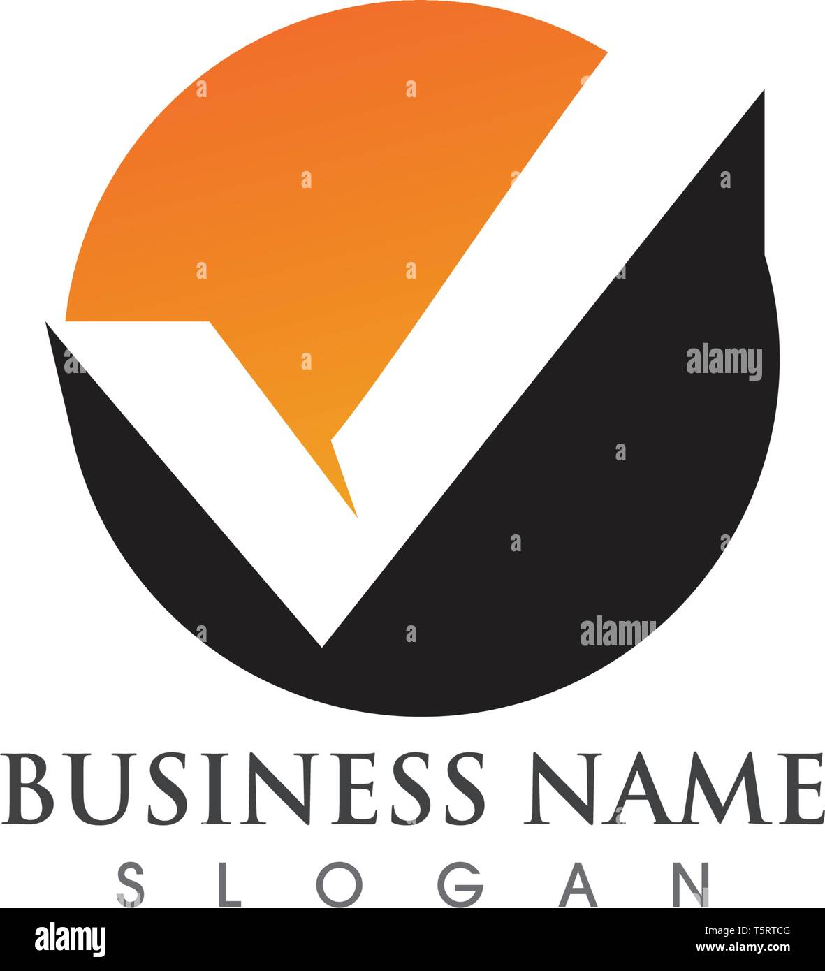 Logo V e vettore di simbolo Illustrazione Vettoriale