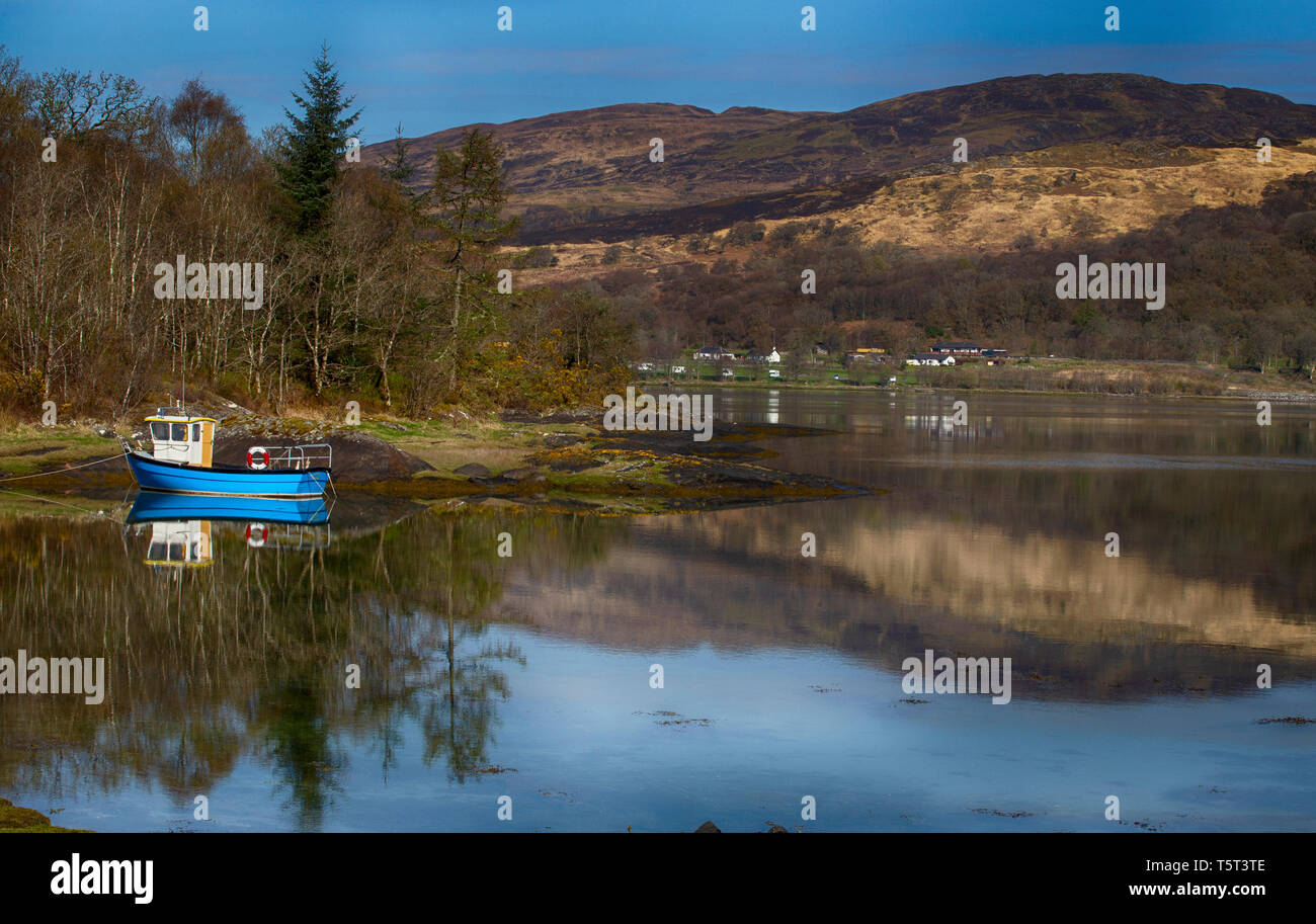 Loch Creran, Highlands scozzesi Foto Stock