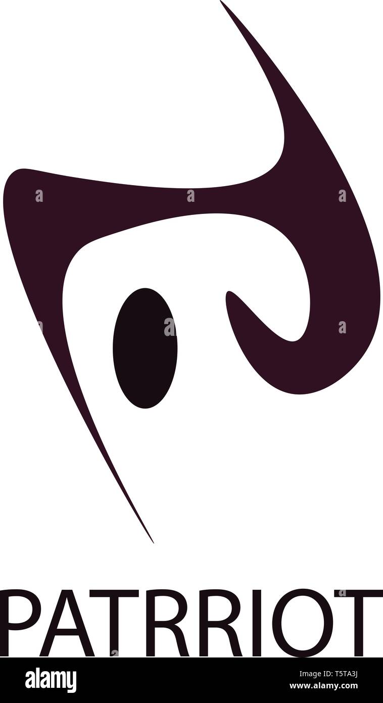 L' immagine di un logo PATRRIOT vettore di disegno a colori o illustrazione Illustrazione Vettoriale