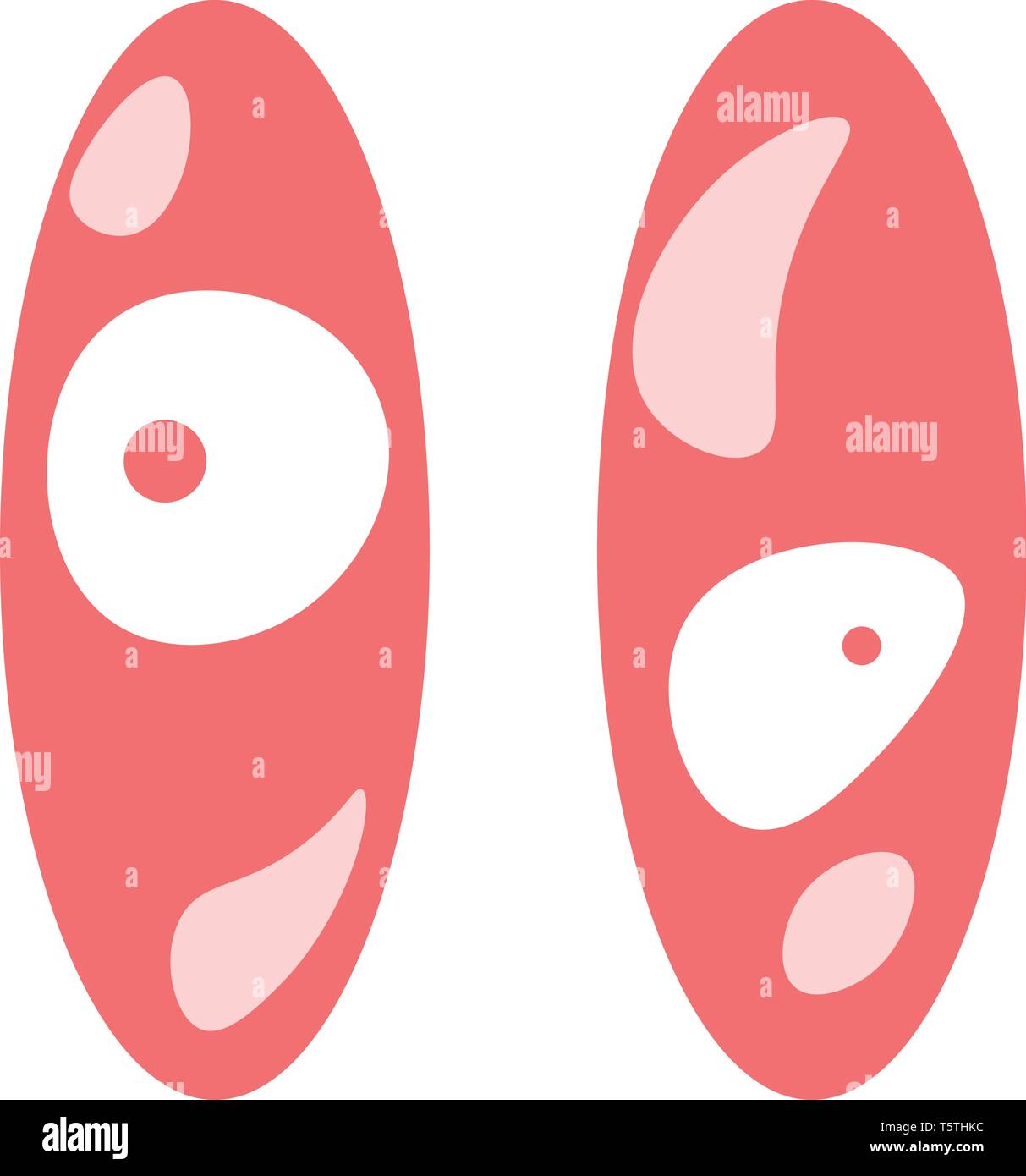 Una coppia di lunghi occhi vettore di disegno a colori o illustrazione Illustrazione Vettoriale