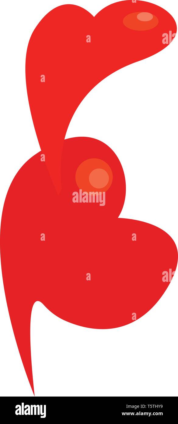 Un simbolo del vettore di amore il colore di disegno o illustrazione Illustrazione Vettoriale