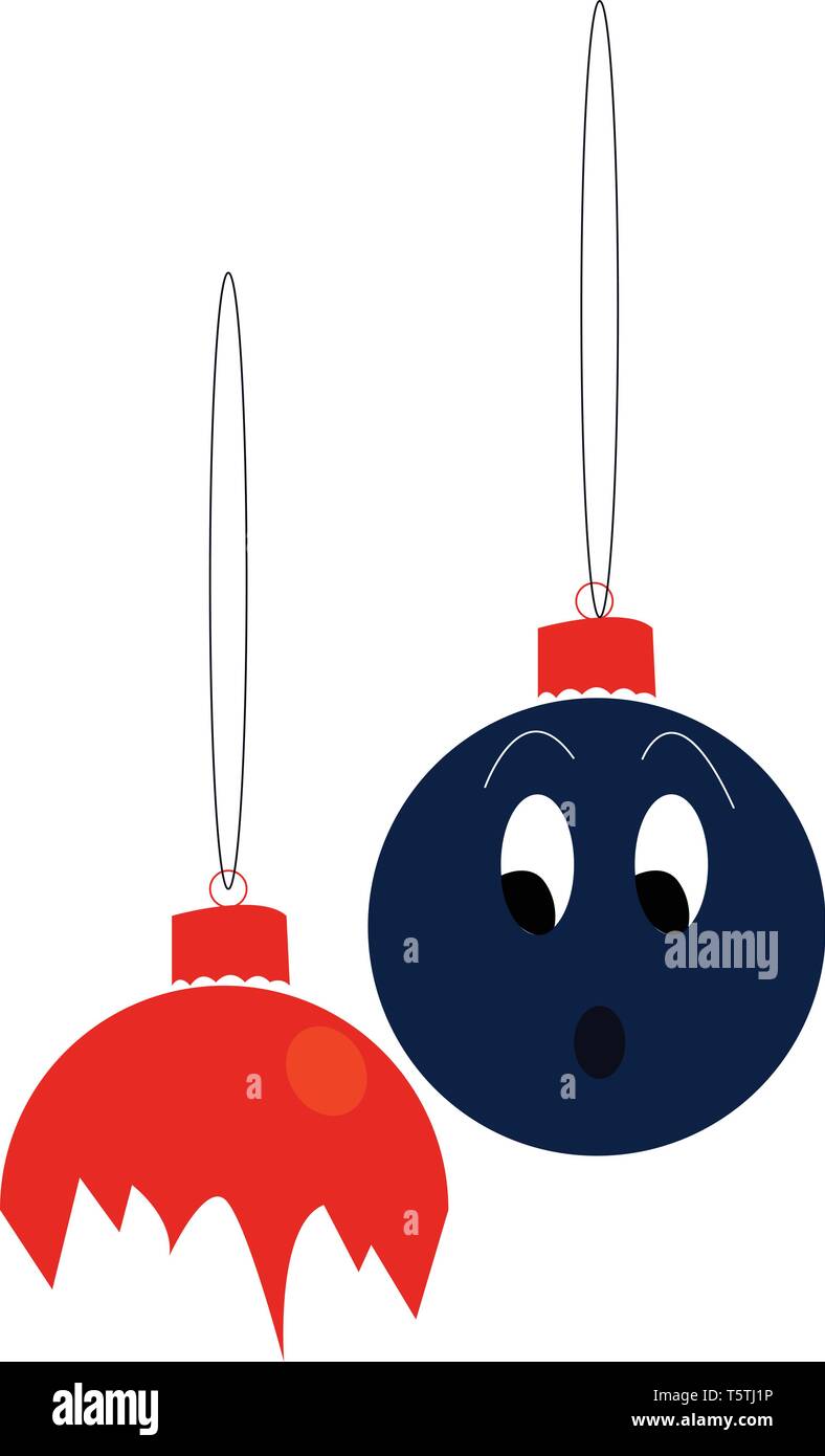 Una coppia di lanterne di cui uno è rotto e l'altro aspetto vettore sconvolto il colore di disegno o illustrazione Illustrazione Vettoriale