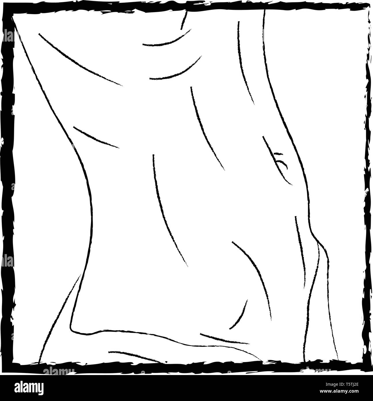 Un schizzo di una elegante vettore di cintura il colore di disegno o illustrazione Illustrazione Vettoriale