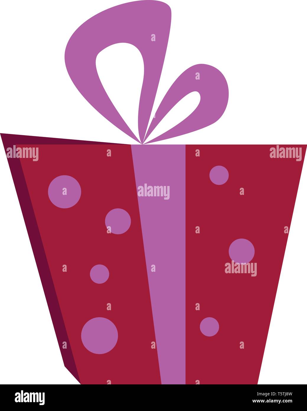 Un regalo di compleanno o vettore di Illustrazione a colori Illustrazione Vettoriale