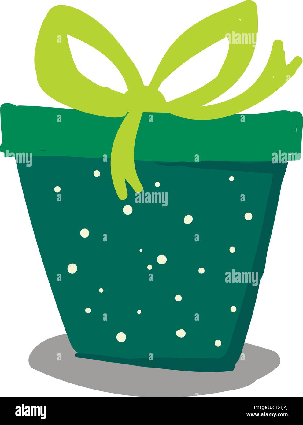 Un verde chiaro scatola di imballaggio o vettore di Illustrazione a colori Illustrazione Vettoriale