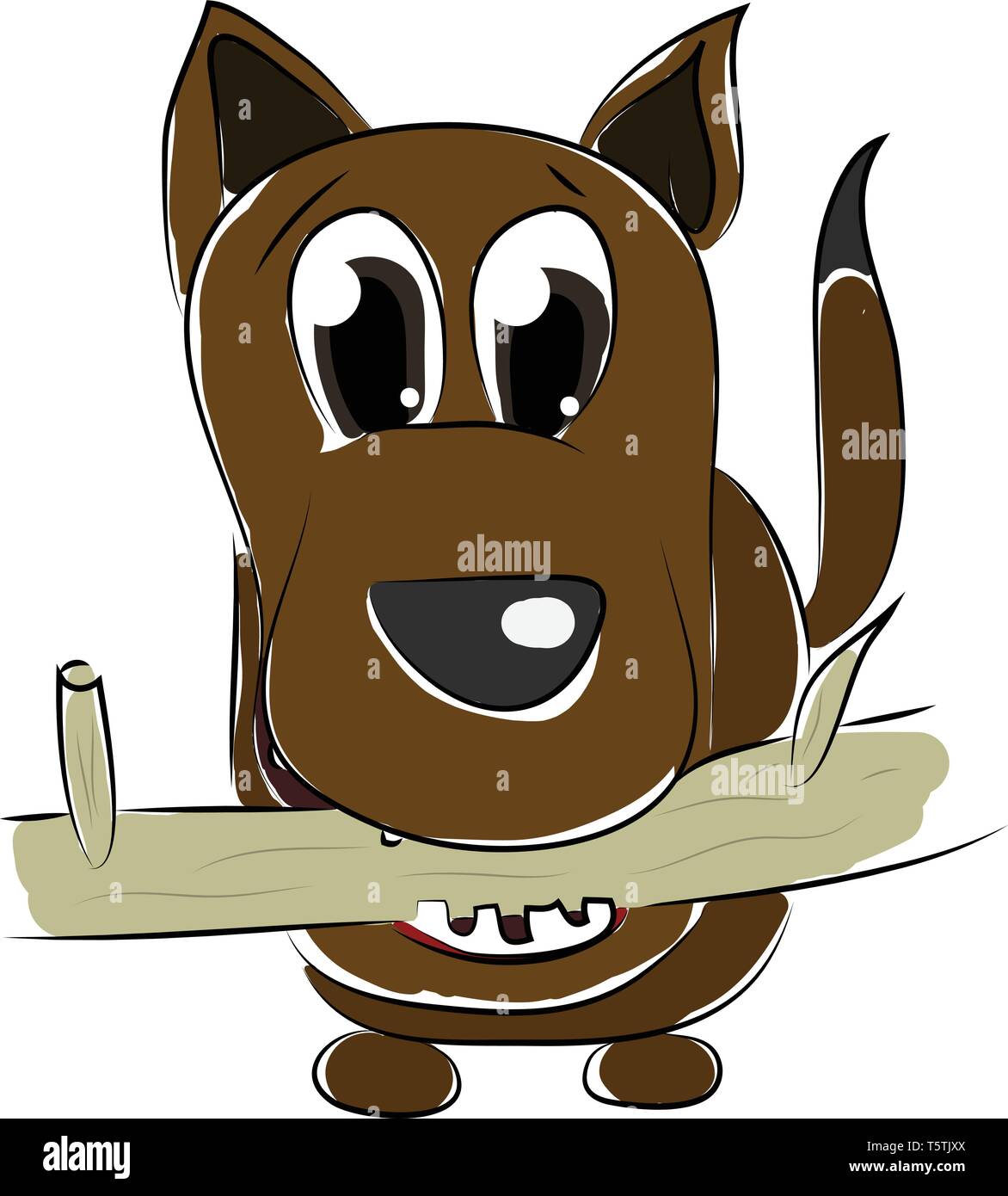 Un marrone con la struttura del vettore per il brunch o illustrazione a colori Illustrazione Vettoriale