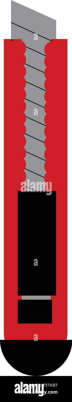 Una carta coltello o vettore di Illustrazione a colori Illustrazione Vettoriale