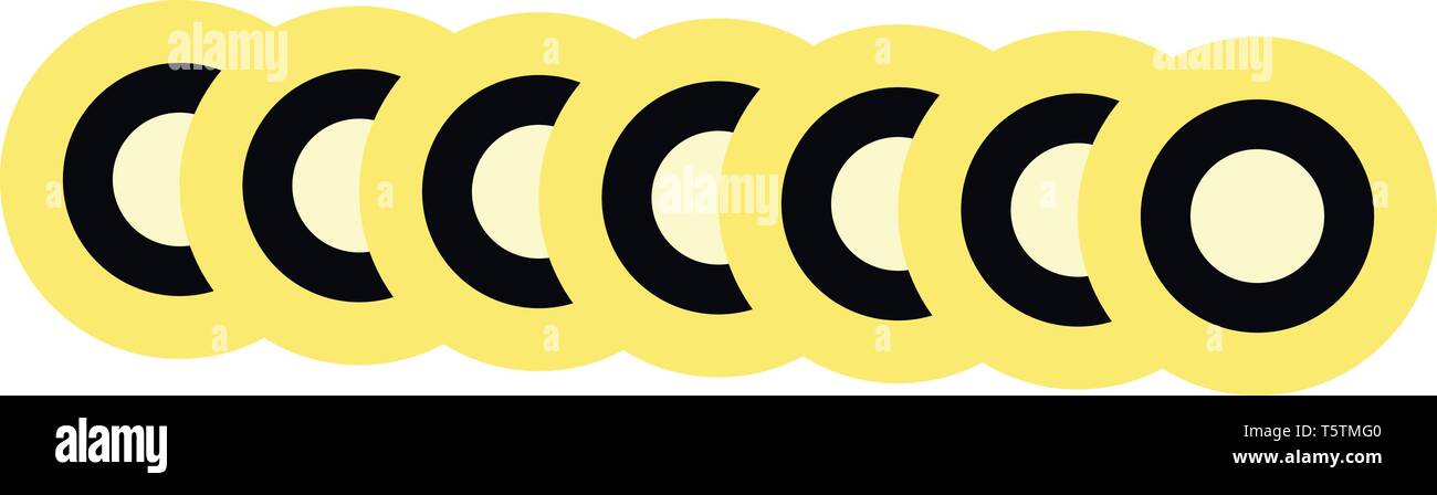 Abstract di nero e sfondo giallo illustrazione vettoriale in sfondo bianco Illustrazione Vettoriale