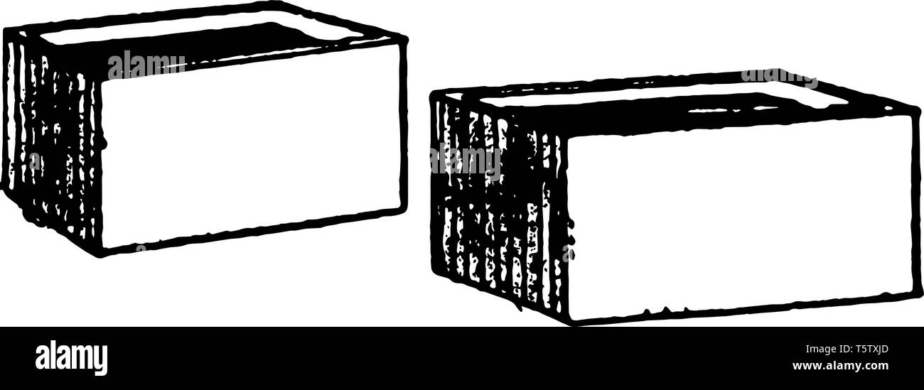 Questa illustrazione mostra la esecuzione di liquido in stampi per raffreddare in gelatina nella colla manufacturing process, vintage disegno della linea di incisione o illustrazione. Illustrazione Vettoriale