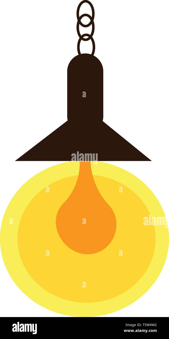 Un lampadario capannone o vettore di Illustrazione a colori Illustrazione Vettoriale