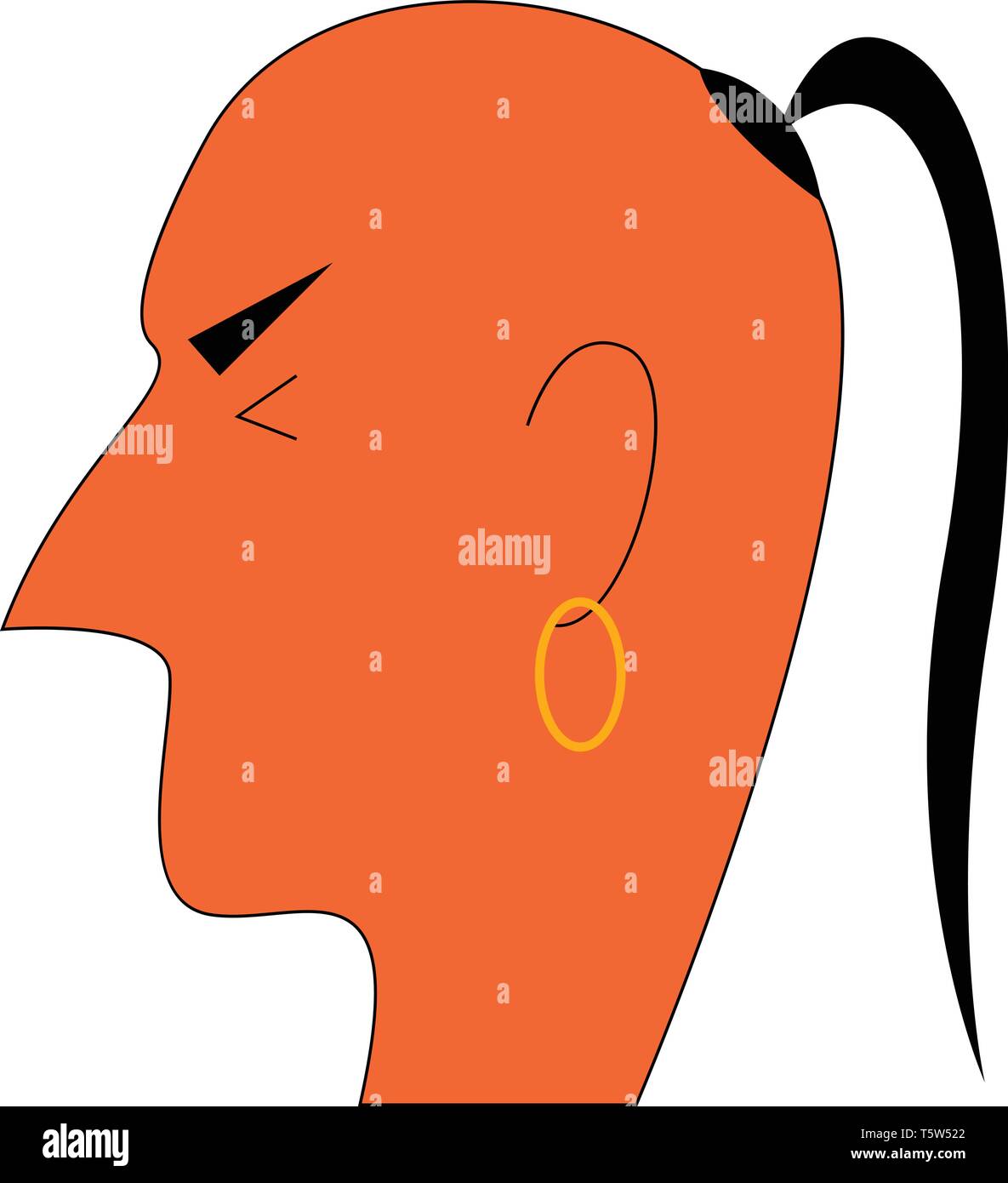 Un monaco indù o vettore di Illustrazione a colori Illustrazione Vettoriale