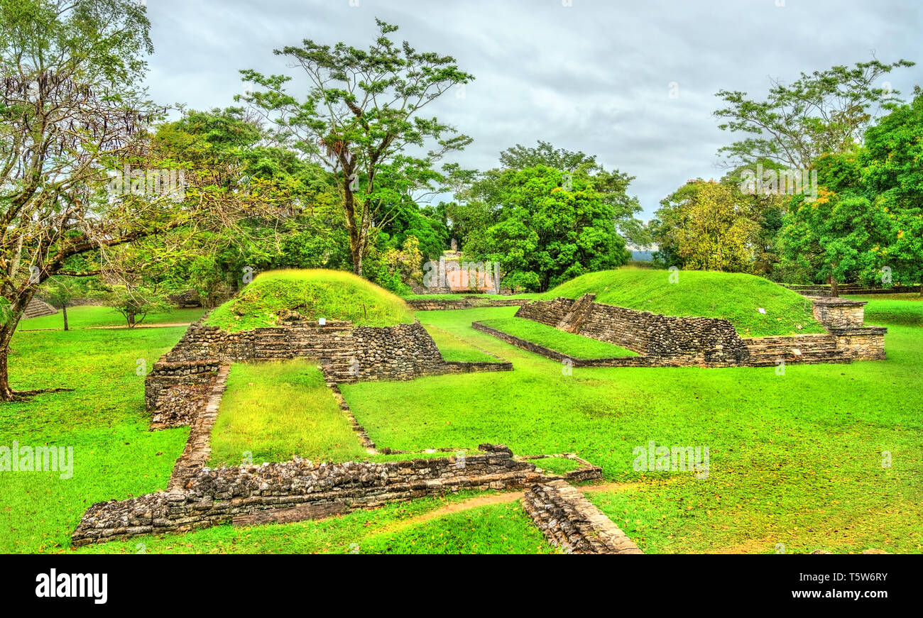 Rovine di Palenque in Chiapas, Messico Foto Stock