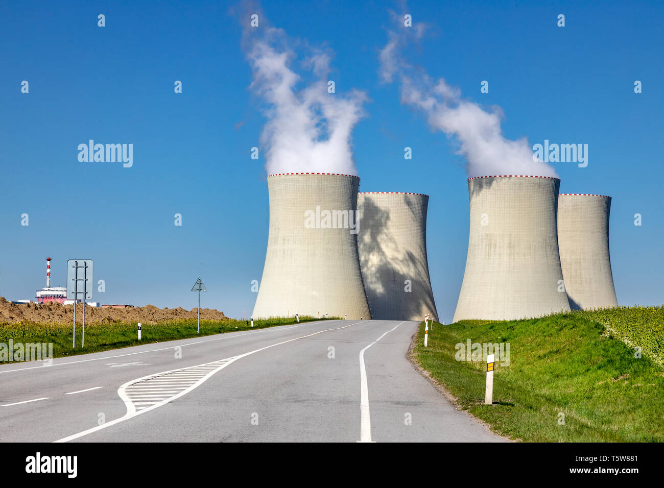 Elektrárna Jaderná Temelin, ČEZ, Jihočeský kraj, Česká republika / centrale nucleare di Temelin la società CEZ, Boemia Meridionale regione, REPUB CECA Foto Stock