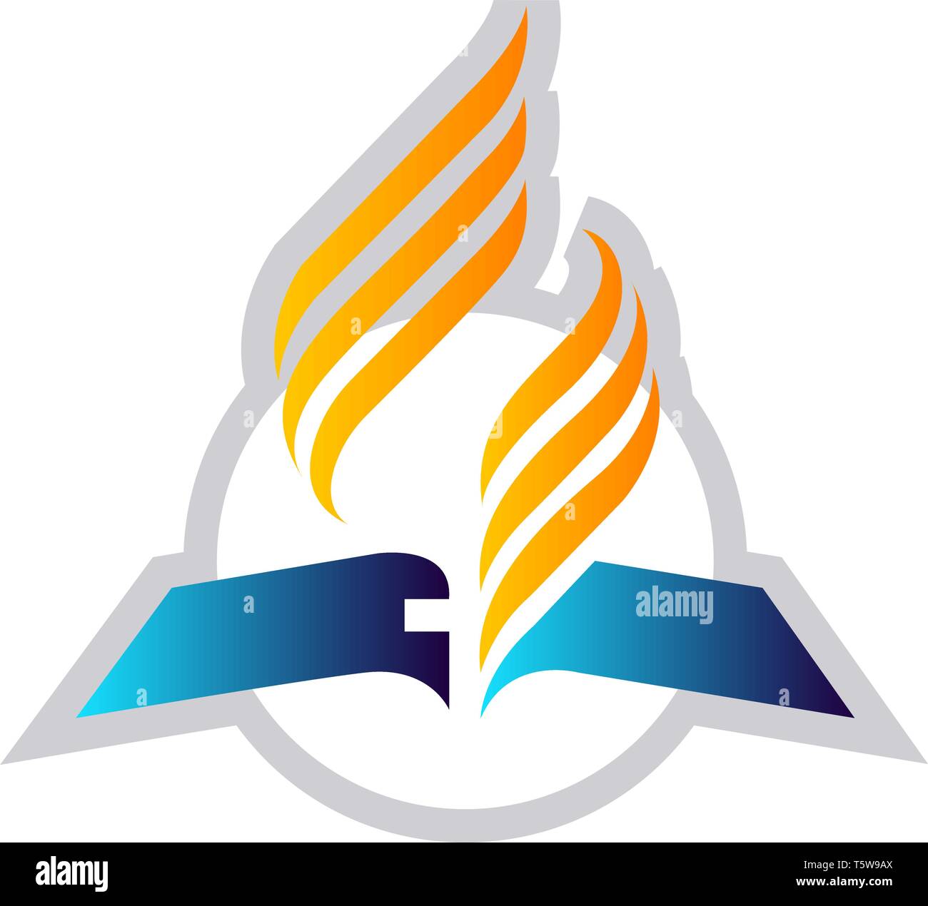 Illustrazione vettoriale di un Seventh-Day Adventist Church su sfondo bianco Illustrazione Vettoriale