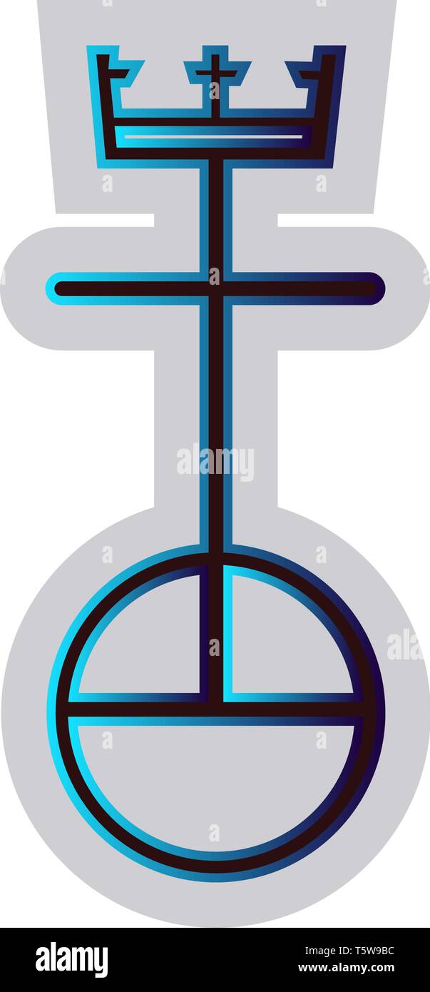 Chiesa unita di Cristo illustrazione vettoriale su sfondo bianco Illustrazione Vettoriale
