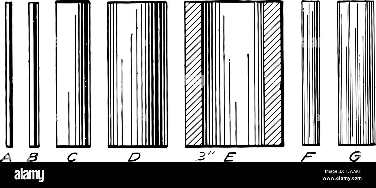 Serie di linea del cilindro di ombreggiatura è dato da lasciando numerose linee brillanti croce al disegno del contorno utilizza linee cilindro è un tre al rec dimensionale Illustrazione Vettoriale