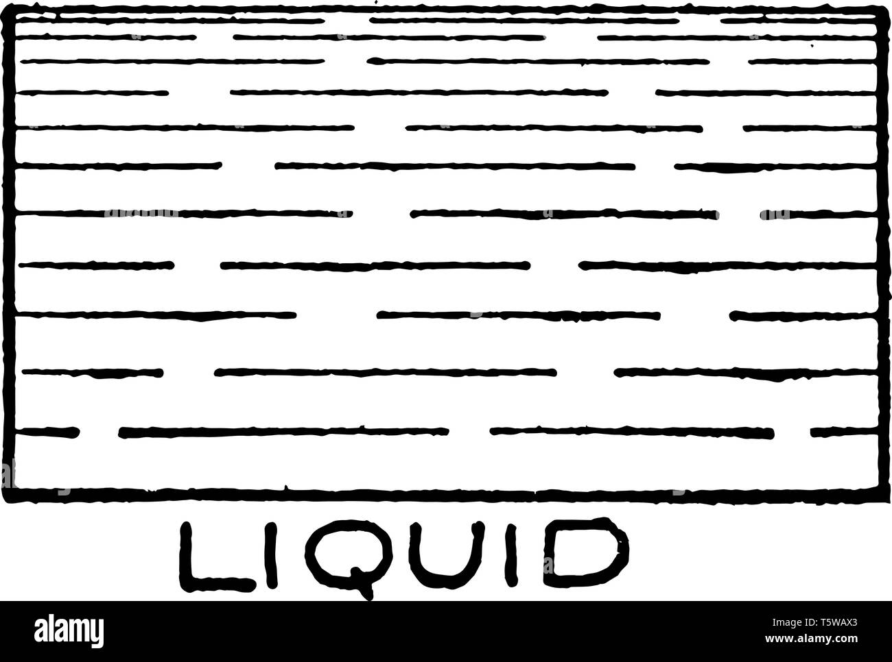 Disegno meccanico tratteggio incrociato di liquido è un liquido convenzionale, simbolo del dispositivo nel suo complesso può essere rotto, piccole zone e come guida di handl Illustrazione Vettoriale