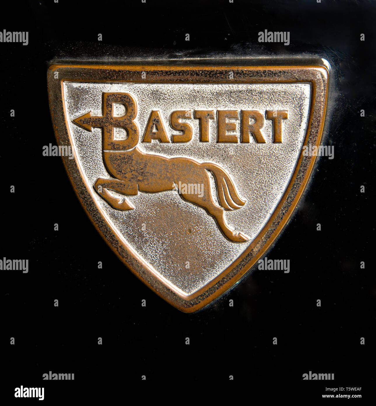 Moto d'epoca Bastert Einspurauto 175. Scooter. Marchio. Marca: Gustav Bastert Werke richiesta di cofinanziamento: Einspurauto 175 Nazione: Germania - Bielefeld un Foto Stock