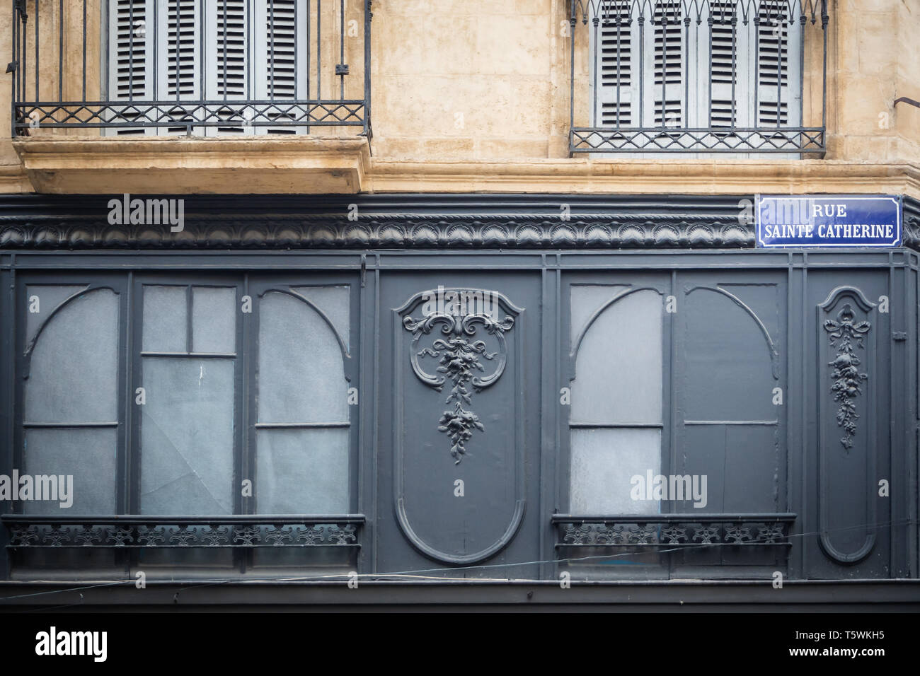 Piazza Saint Catherine a Bordeaux, la strada più famosa della città Foto Stock