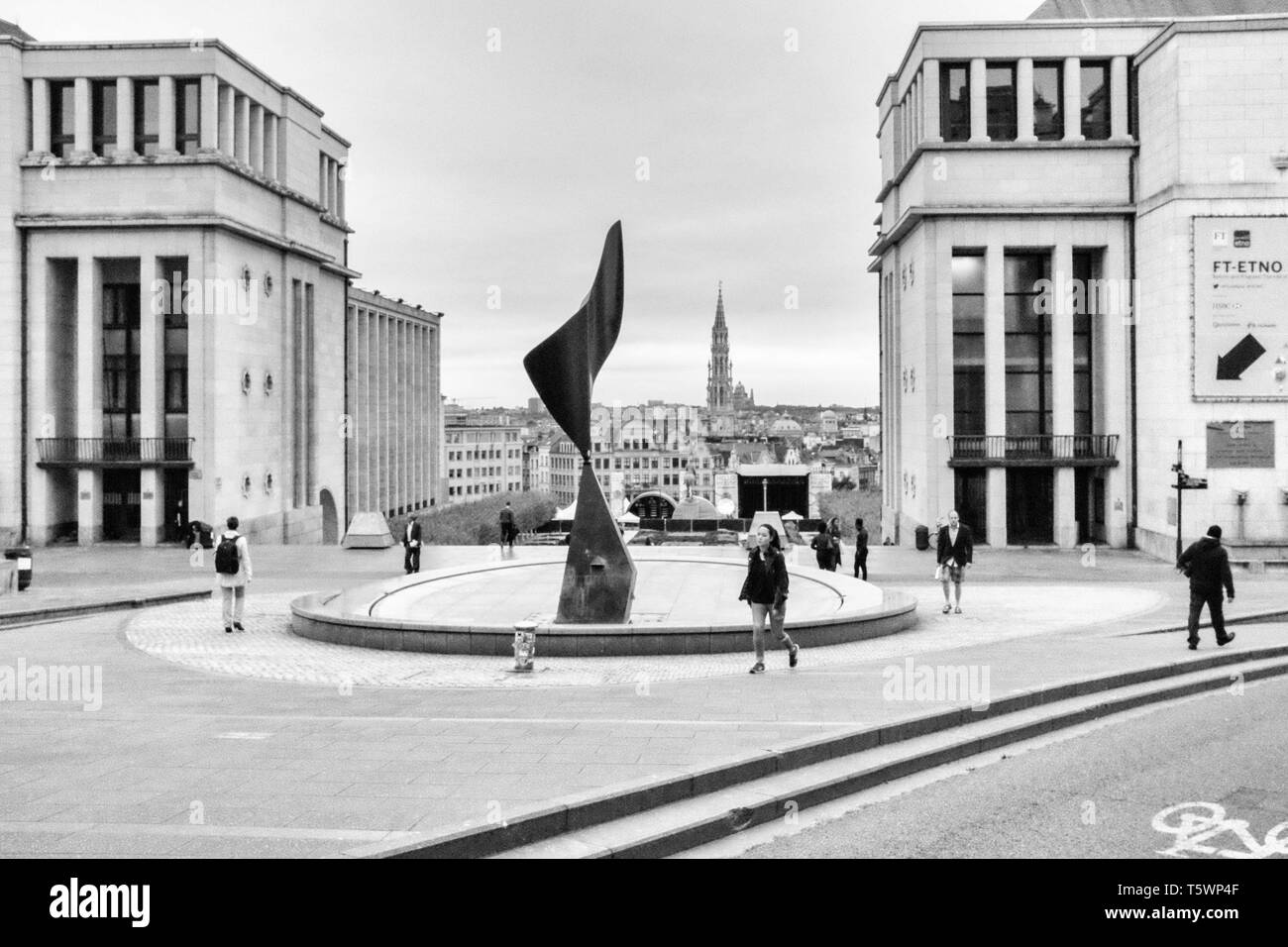 Bruxelles è la capitale del Belgio e dell'UE Foto Stock