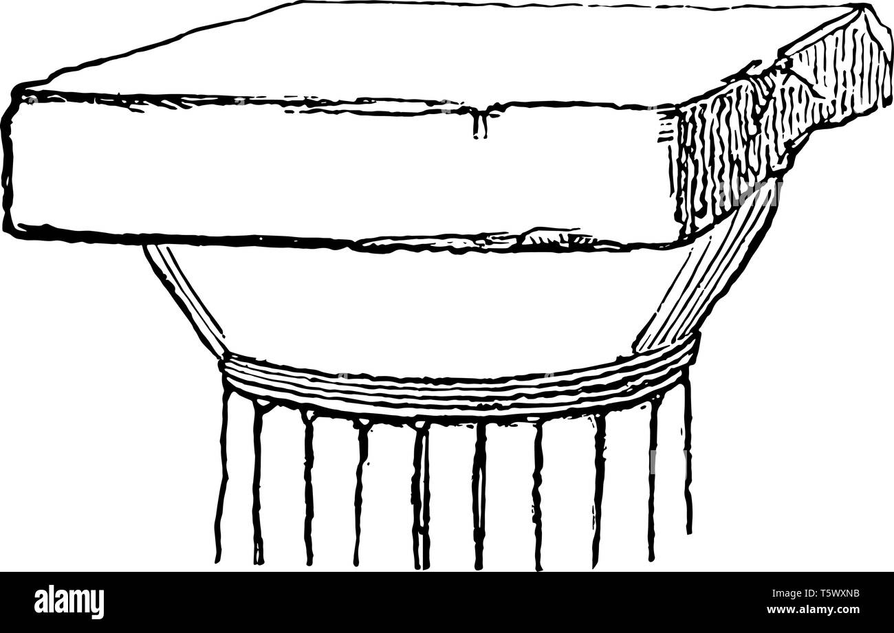 Abacus è indicata principalmente la forma di una pasticca quadrata lato a bordo prevalentemente utilizzato per la visualizzazione di oro e argento tazze utensili ornamentali linea vintage drawin Illustrazione Vettoriale