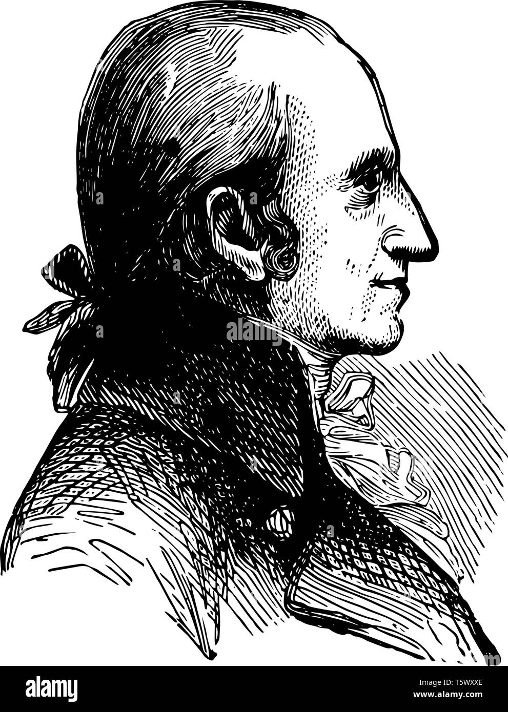 James Jackson 1757 a 1806 ella è stata la Georgia politico della democratico al partito repubblicano casa americana del rappresentante e senatore degli Stati Uniti dalla Georgia Illustrazione Vettoriale