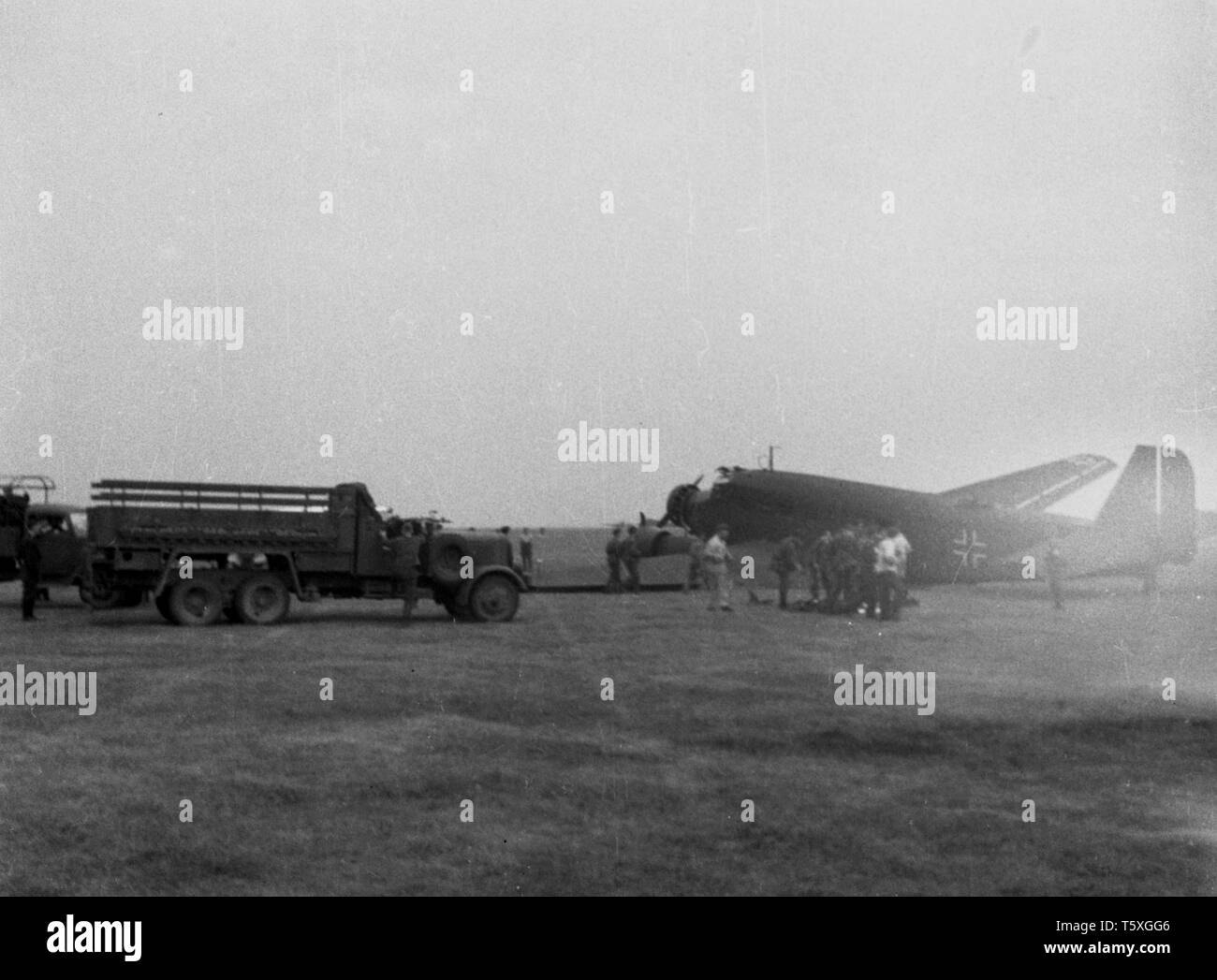 Wehrmacht Luftwaffe Junkers Ju 52 / Ju 52/3m g4e 2. Weltkrieg - German Air Force Junkers Ju52 DURANTE LA SECONDA GUERRA MONDIALE Foto Stock