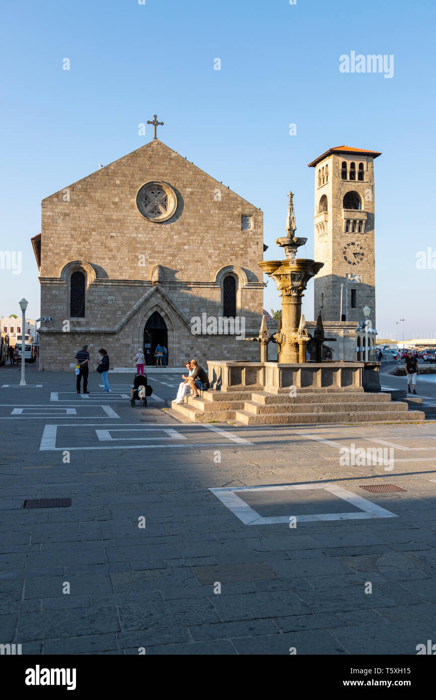 Rodi città vecchia, Grecia Foto Stock