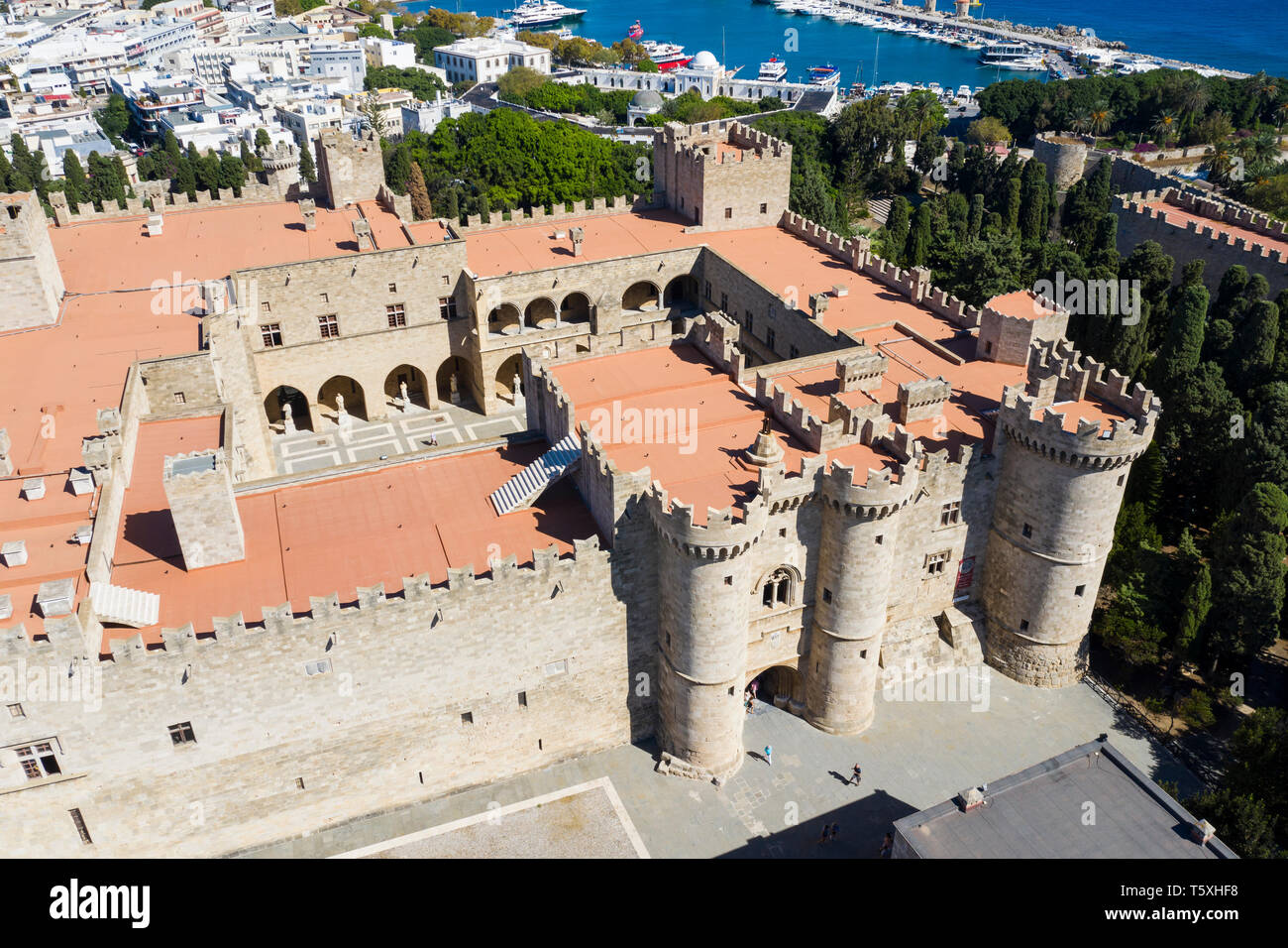Grecia RODI, RODI, Palazzo del Gran Maestro dei Cavalieri Foto Stock