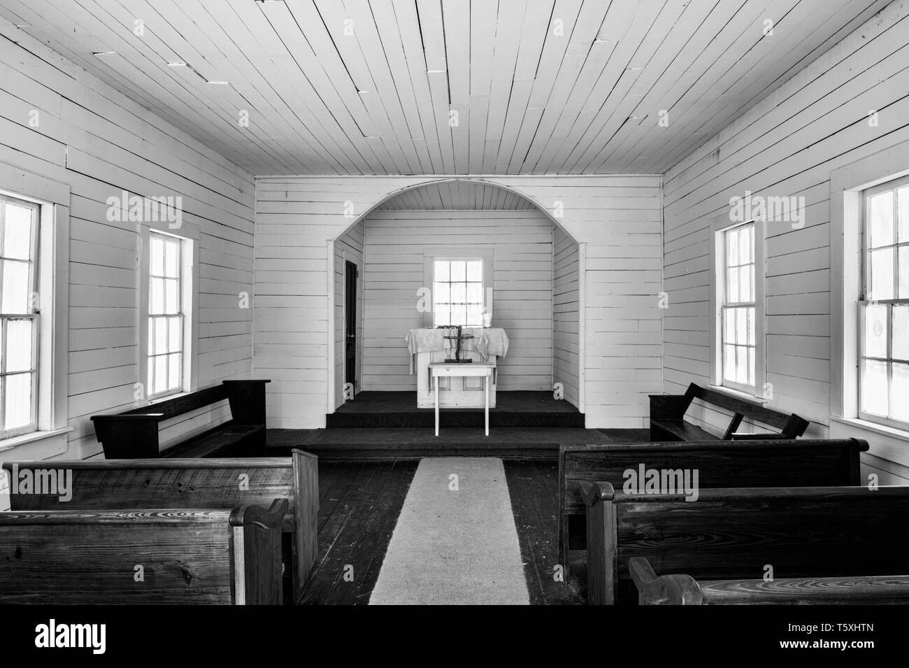 Primo africano della chiesa battista, Cumberland Island, Georgia Foto Stock