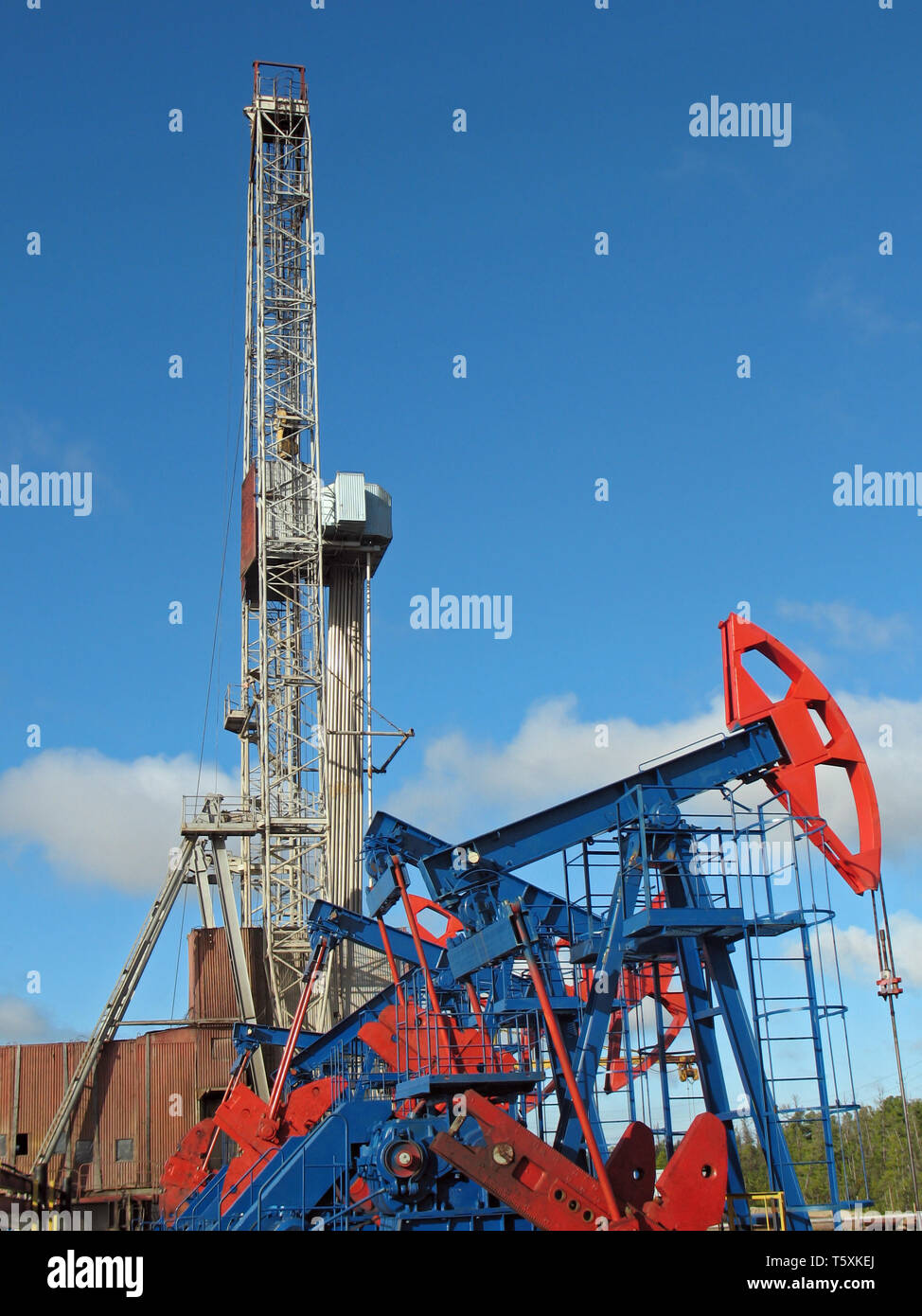 L'estrazione di olio in Siberia occidentale. Foto Stock