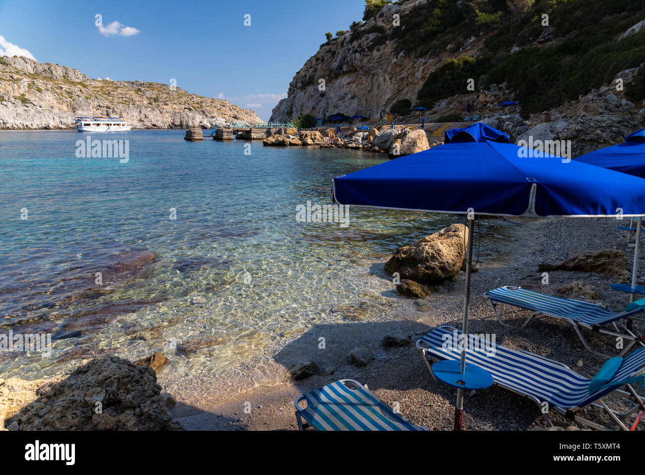 La Grecia, Rodi, Anthony Quinn Bay Foto Stock