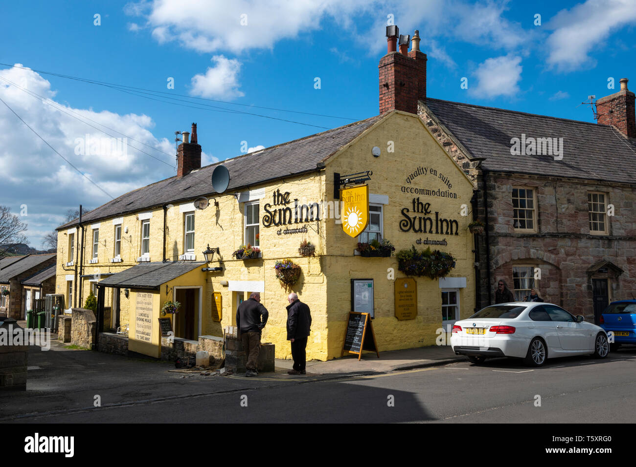 Sun Inn at Alnmouth in Northumberland, England, Regno Unito Foto Stock