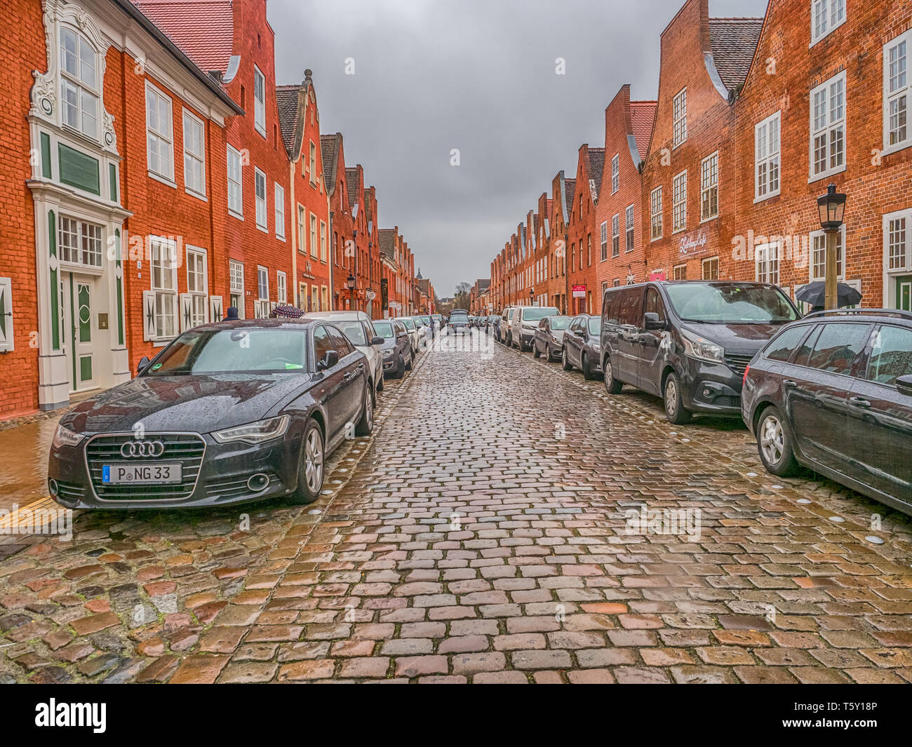 La città di Potsdam, Poczdam, Germania - 17 Marzo 2019: il Quartiere Olandese a Potsdam, Brandeburgo, Germania. L'Europa occidentale. Hollandisches Viertel. Foto Stock