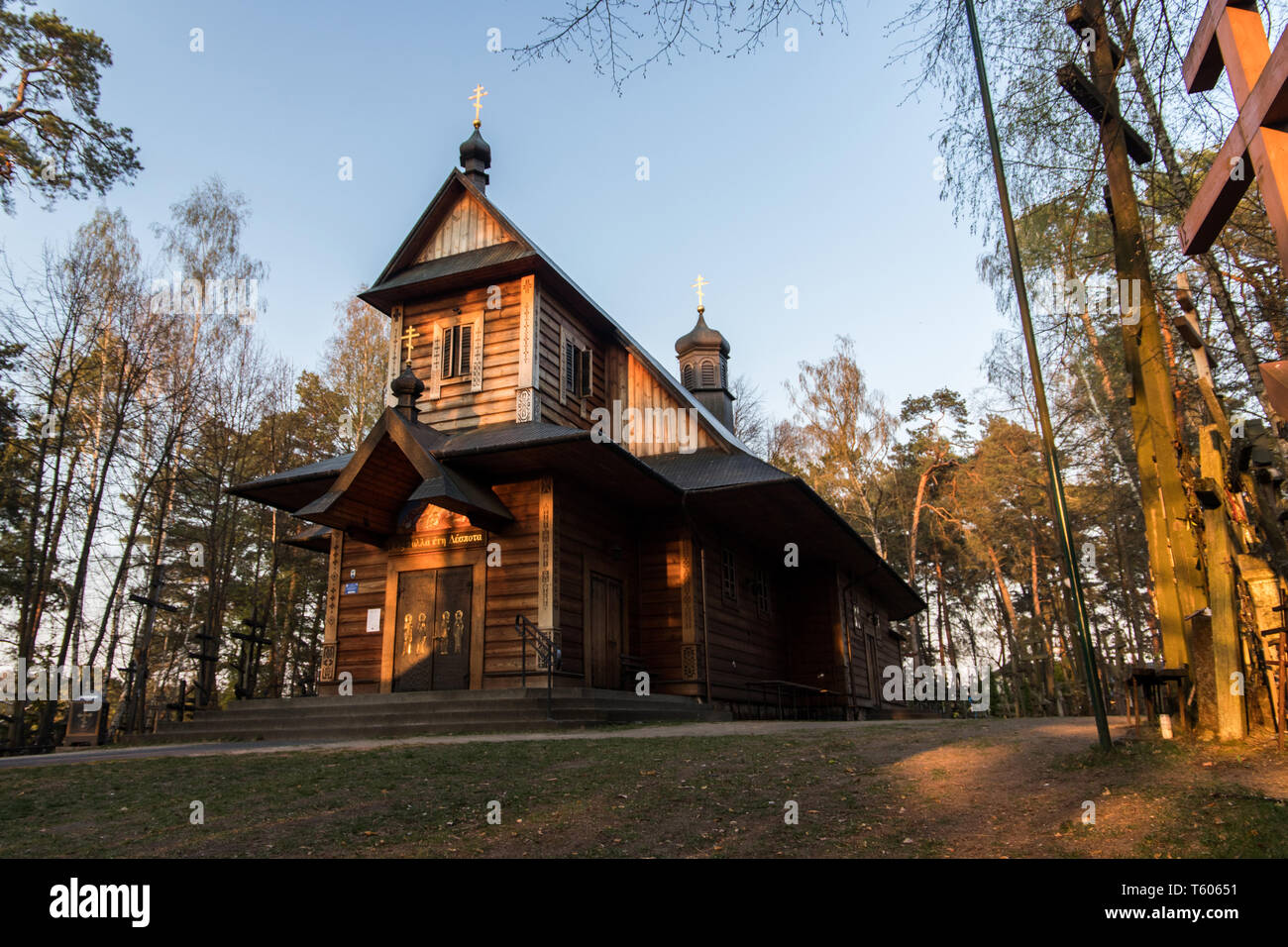 Grabarka, Polonia. Santa Montagna Grabarka, il più grande luogo di culto della chiesa ortodossa orientale in Polonia, Siemiatycze, Podlasie Foto Stock