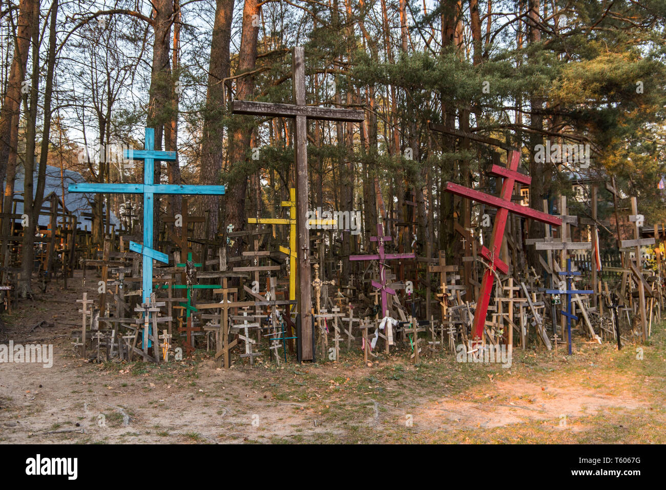 Grabarka, Polonia. Santa Montagna Grabarka, il più grande luogo di culto della chiesa ortodossa orientale in Polonia, Siemiatycze, Podlasie Foto Stock