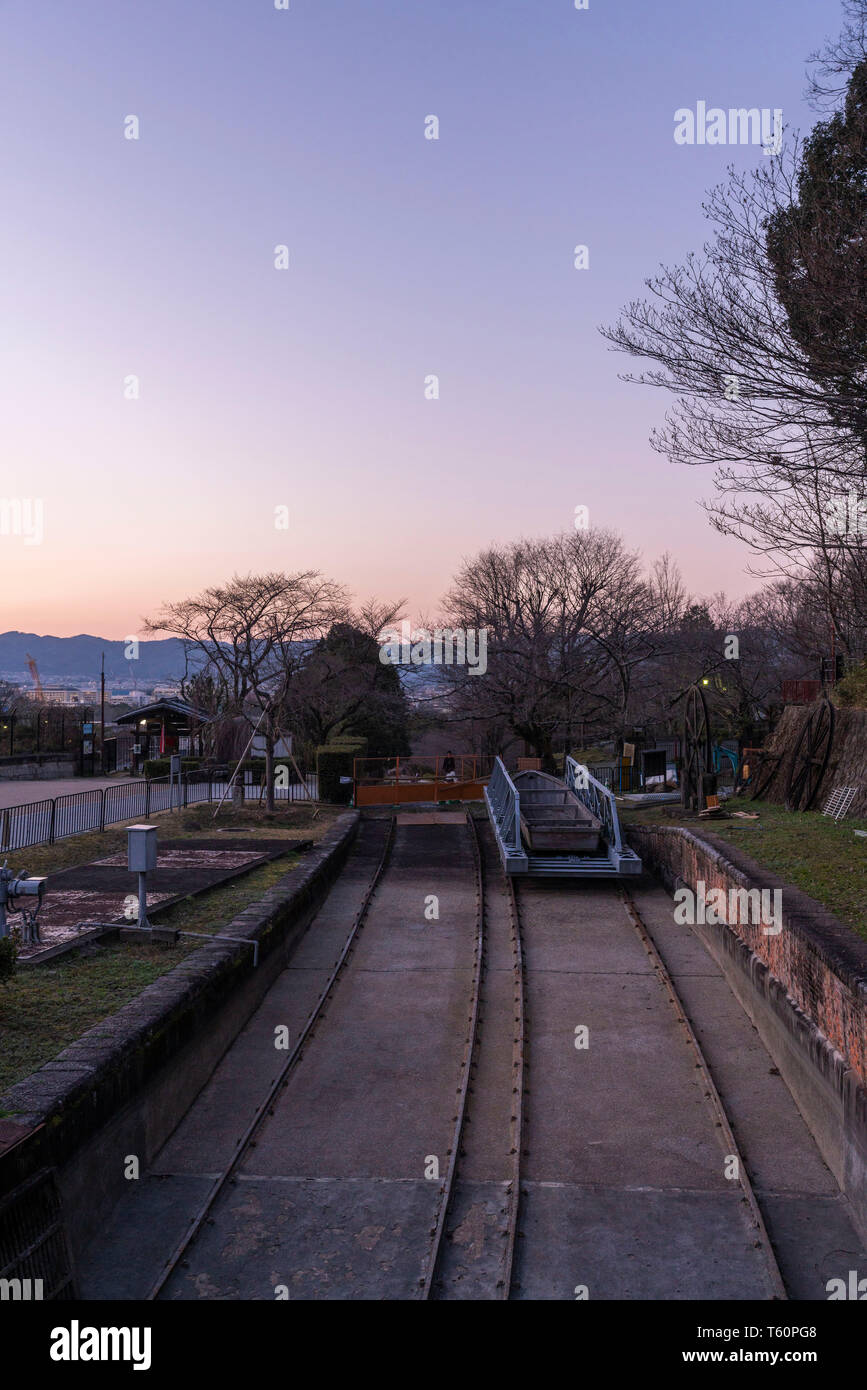 Keage incline al crepuscolo, Higashiyama-Ku, Kyoto, Giappone Foto Stock