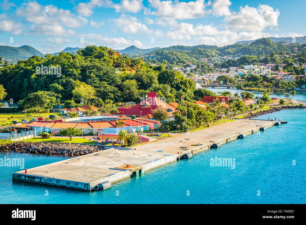 Port Castries, Saint Lucia Foto Stock