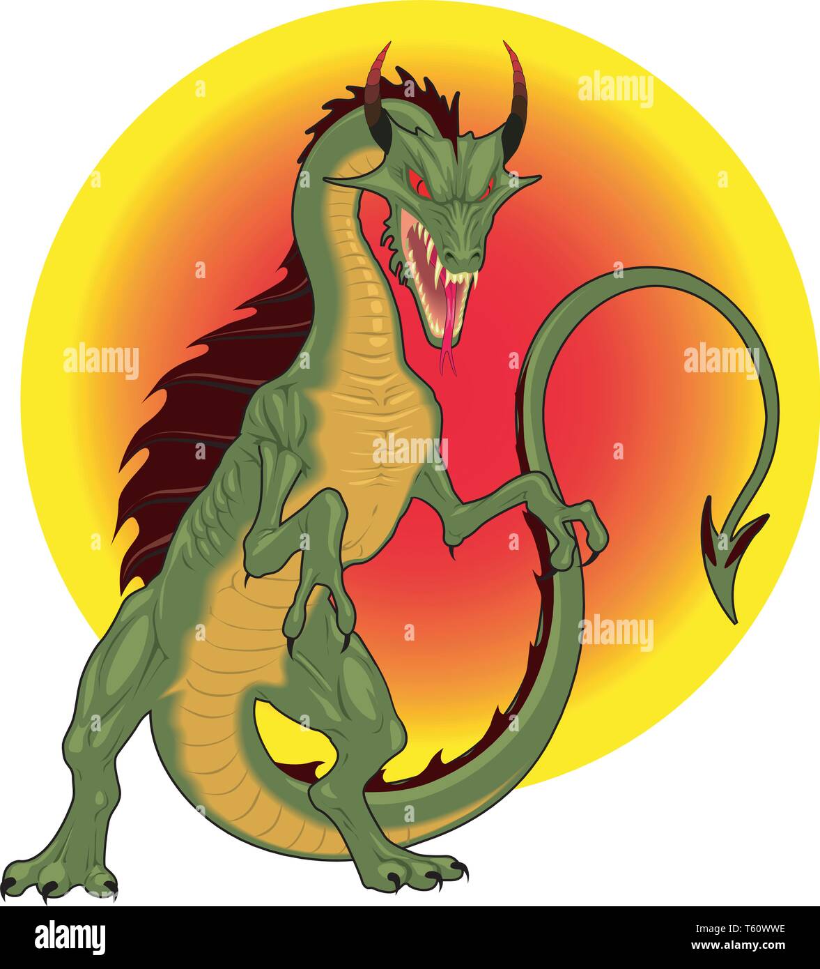 Dragon illustrazione vettoriale Illustrazione Vettoriale