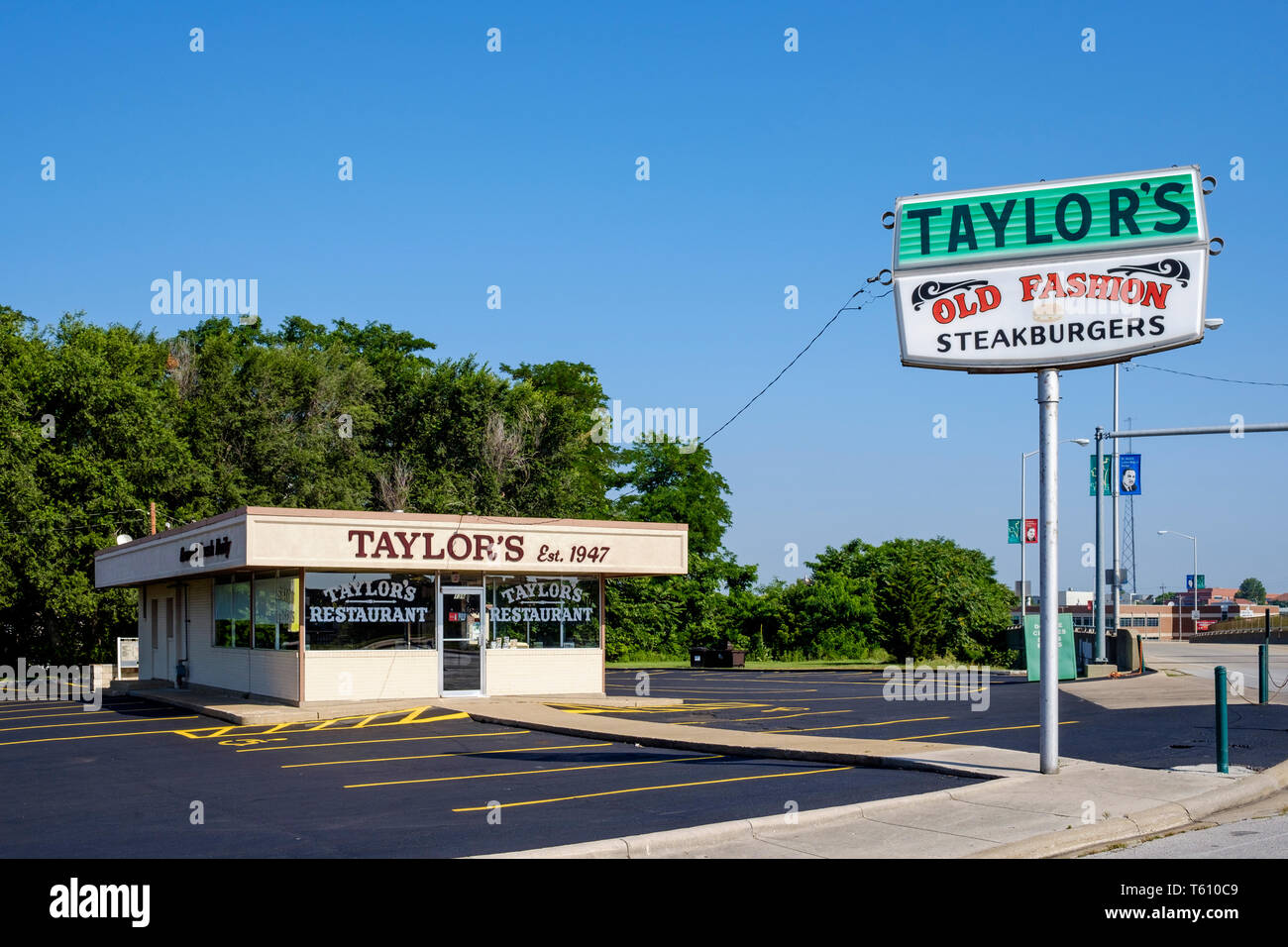 Storica Big Chief Roadhouse NEGLI STATI UNITI. Route 66 in Wildwood, Missouri, Stati Uniti d'America Foto Stock