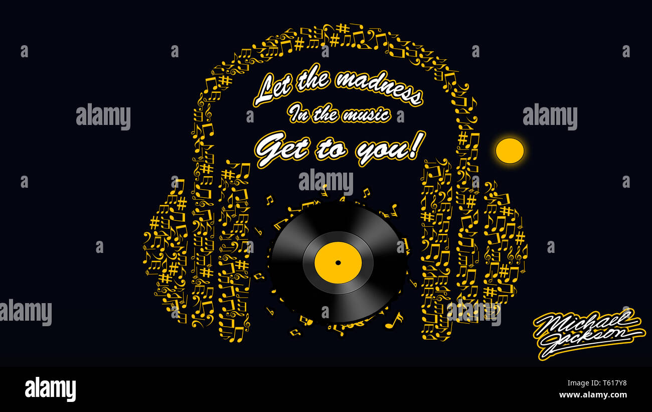 Lasciate che la follia nella musica Get a voi Foto Stock