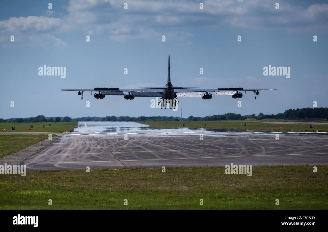 Boeing B-52H sul deployment di Fairford in Inghilterra Foto Stock