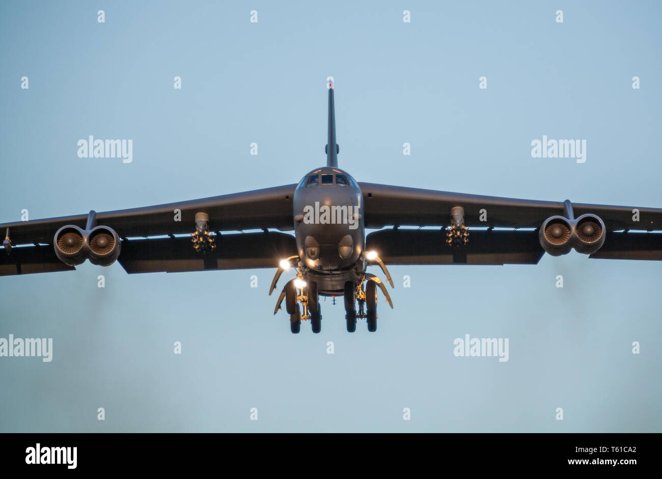 Boeing B-52H sul deployment di Fairford in Inghilterra Foto Stock