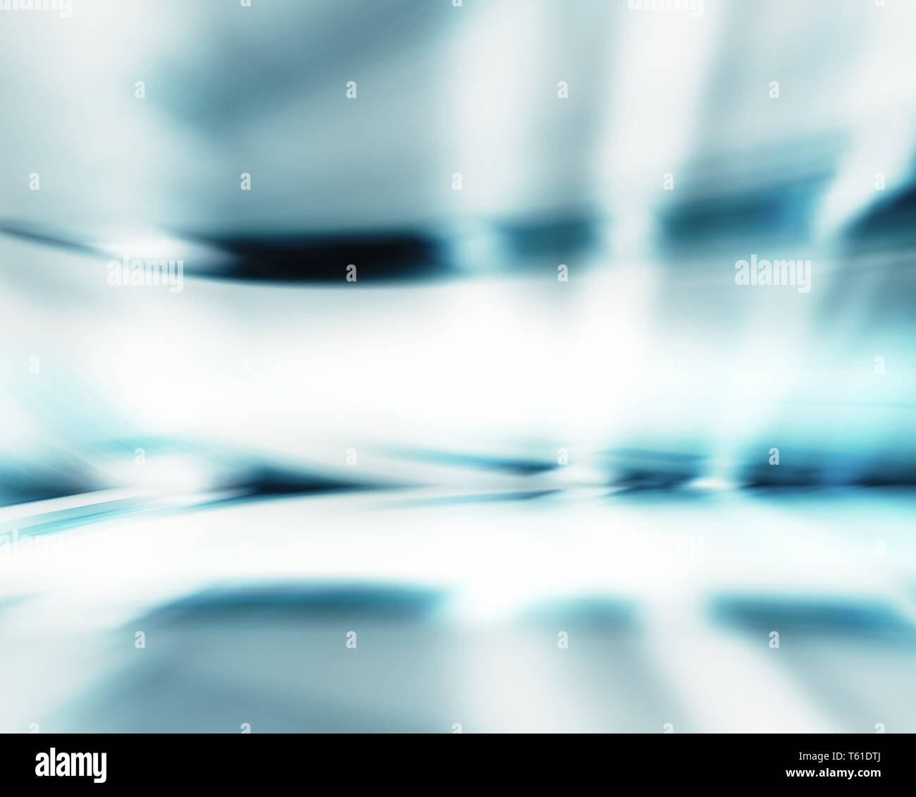 Riflessioni in camera motion blur sfondo futuristico Foto Stock