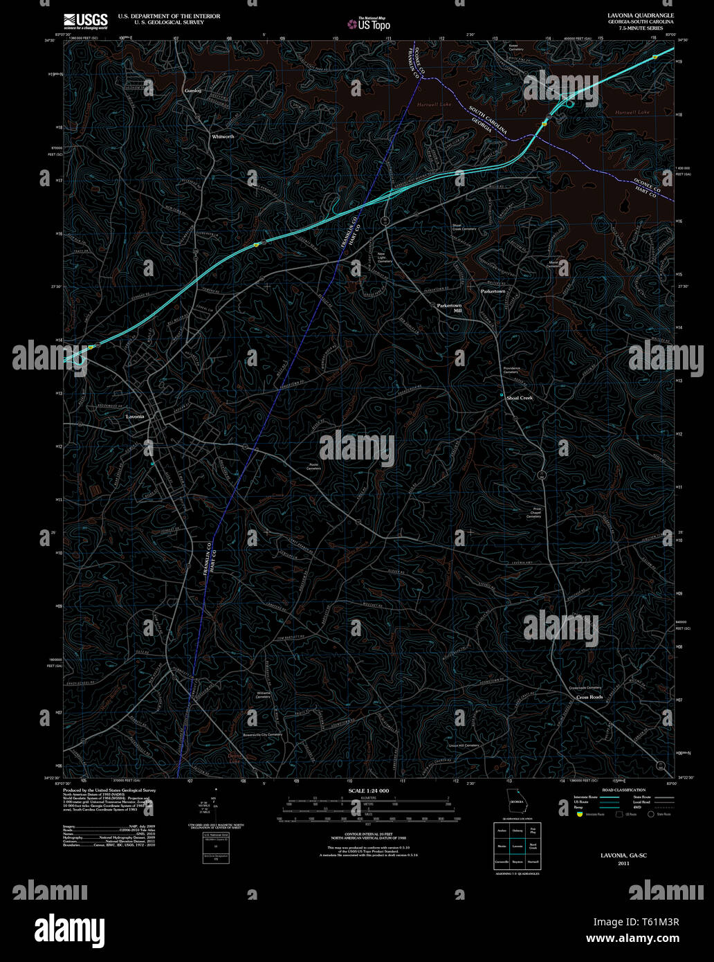 Mappa di lavonia immagini e fotografie stock ad alta risoluzione Alamy
